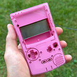 Semi-Transparent Pink XL IPS Gameboy Color Housing DIY