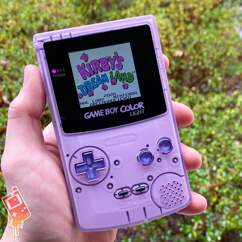 Semi-transparent Lavender/Purple Backlit Gameboy Color