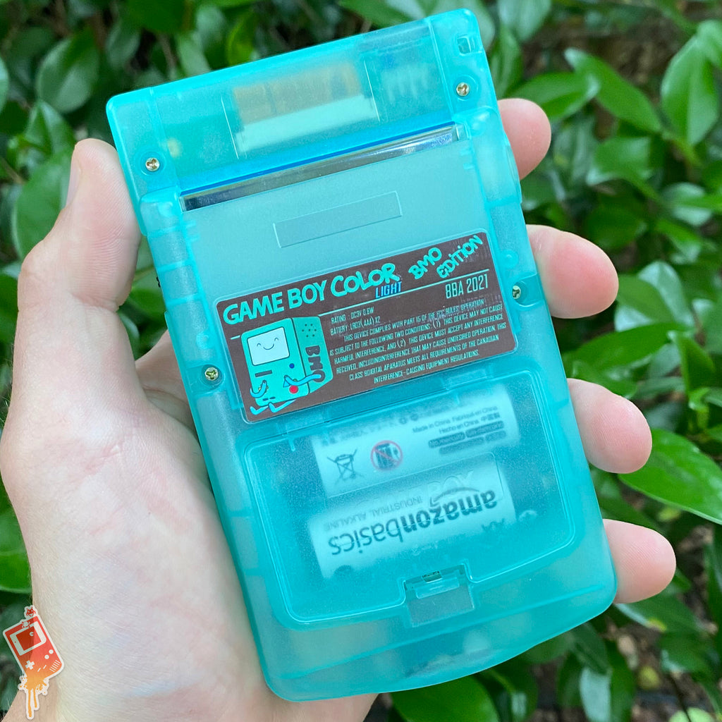 Custom Backlit Nintendo Gameboy Color Clear Blue/green Glow in the Dark by  8bitaesthetics 
